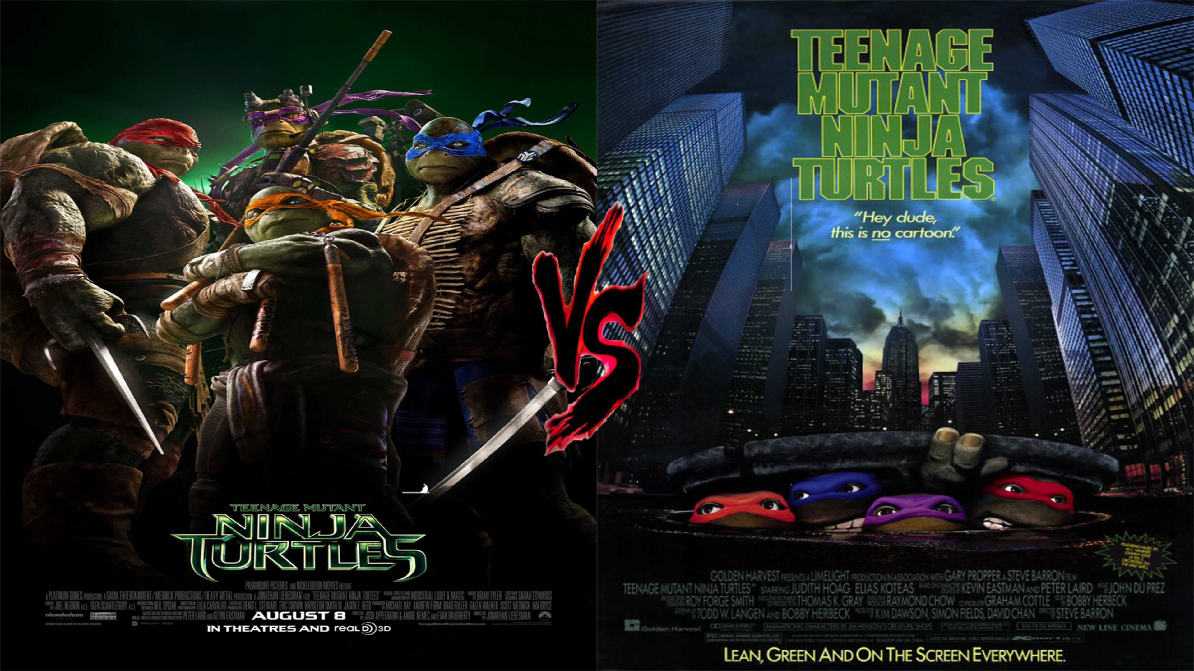 Teenage Mutant Ninja Turtles 1990 TV, Movie & Video Game Action