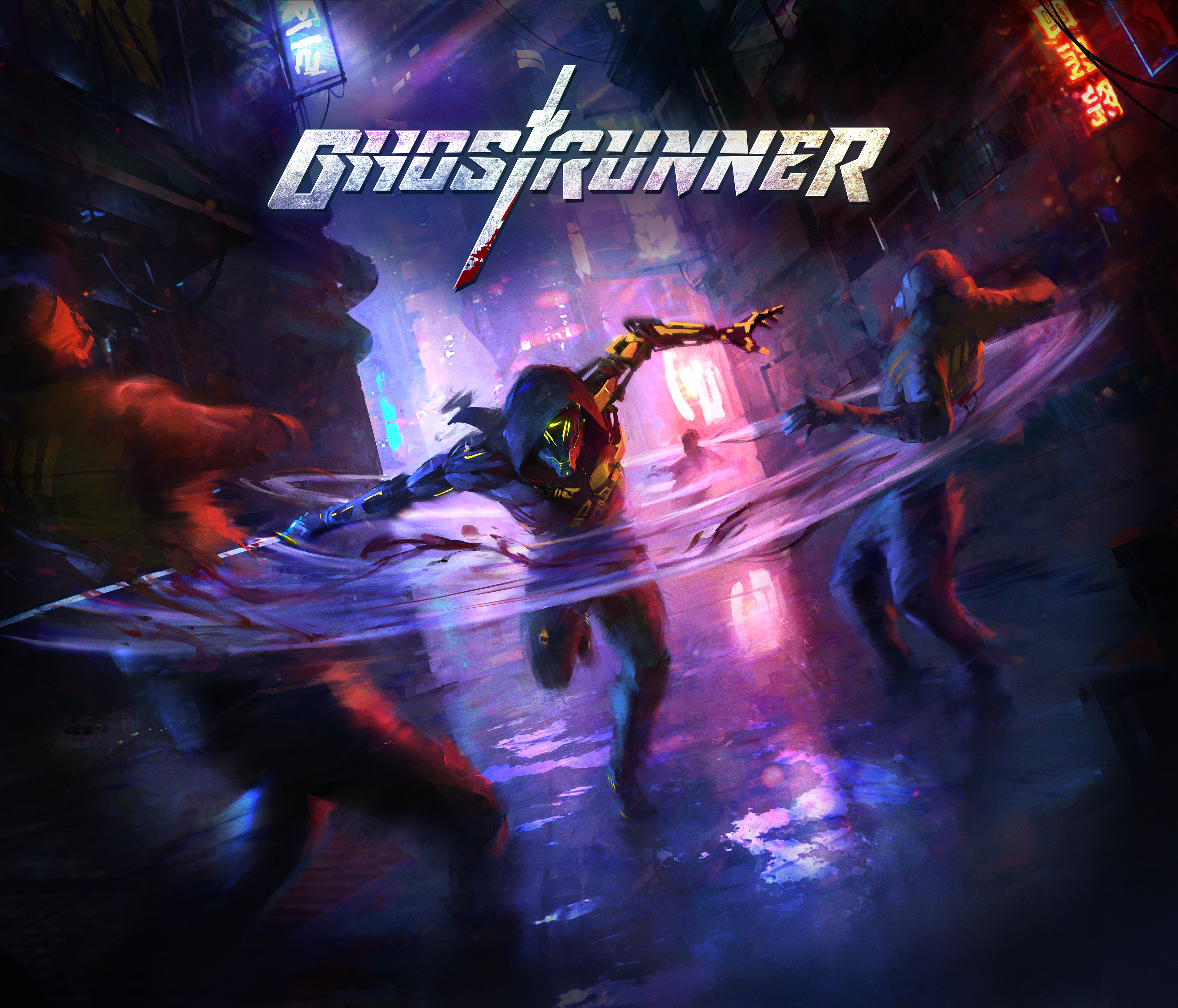 Runner dlc. Ghostrunner 2020. Ghostrunner игра 2020. Ghostrunner обложка. Ghostrunner кибербездна.