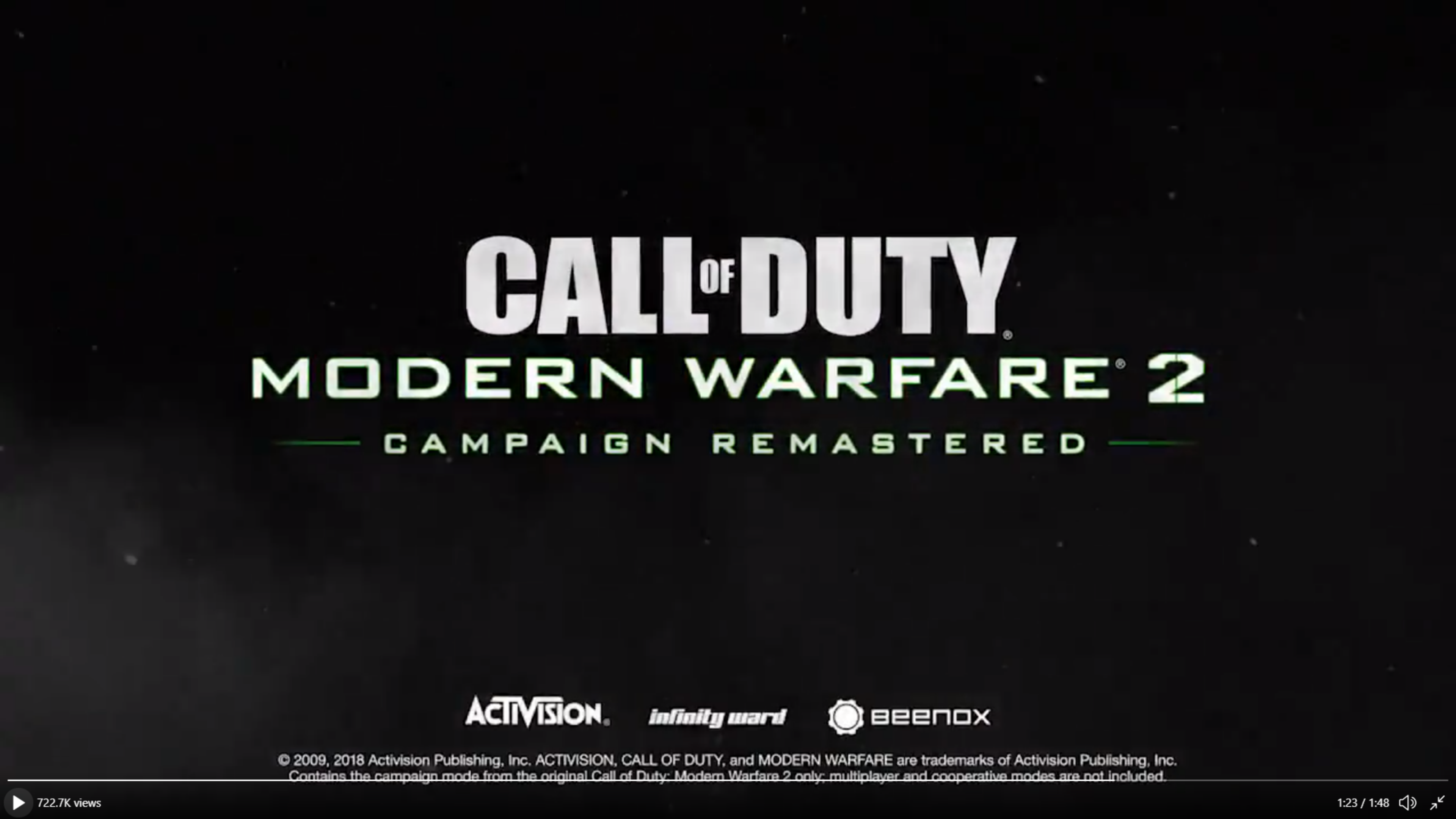 CALL OF DUTY: MODERN WARFARE 2 CAMPAIGN REMASTERED